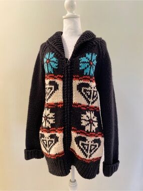 Roxy Y2K Cowichan Zip Sweater - Fair Isle Knit